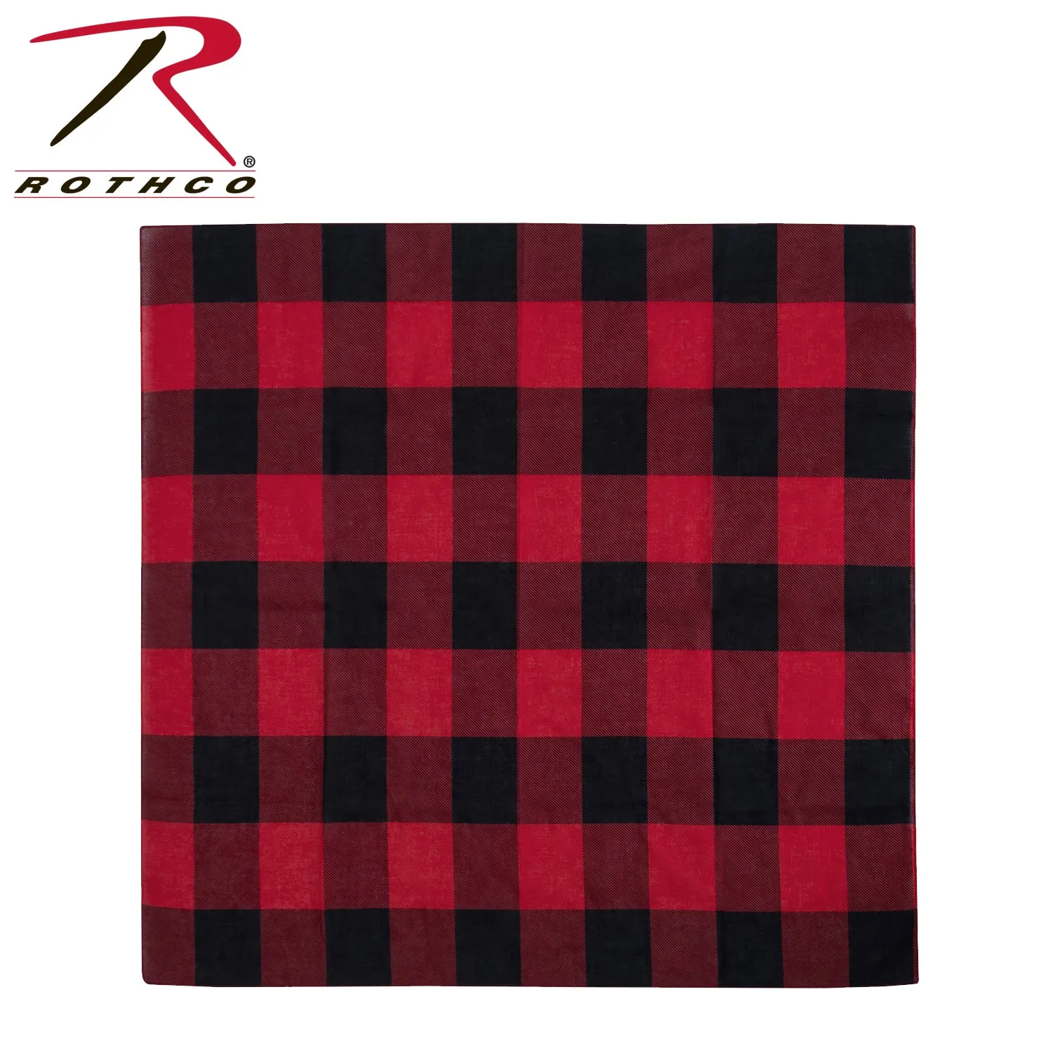 Rothco Red Plaid Bandana –  27" X 27"