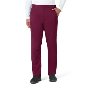 Rugged Flex Peak C55037 Men's Straight Leg Cargo Scrub Pants Wine