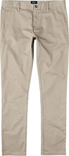 RVCA STAPLER CHINO CURREN CAPLES DARK KHAKI