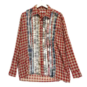 [S] Needles Rebuild Ribbon Cut Flannel Shirt