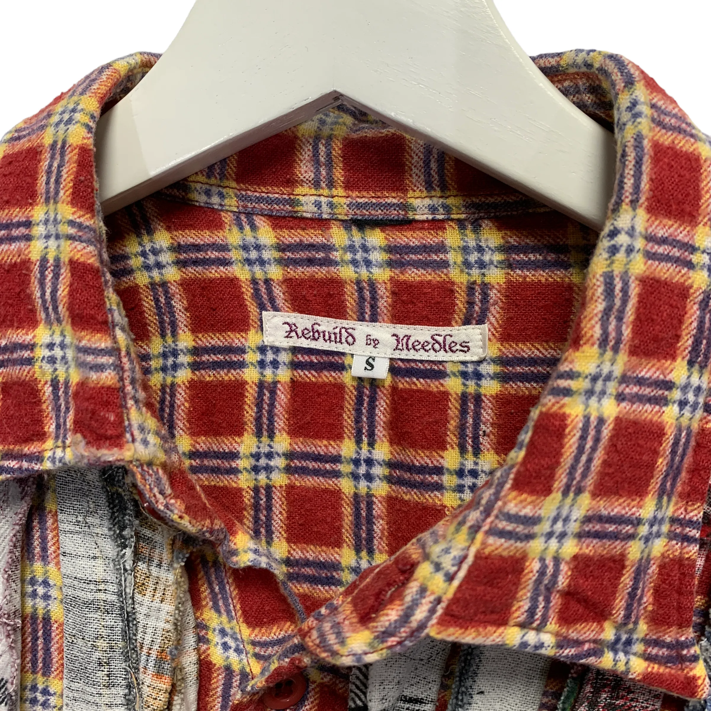 [S] Needles Rebuild Ribbon Cut Flannel Shirt