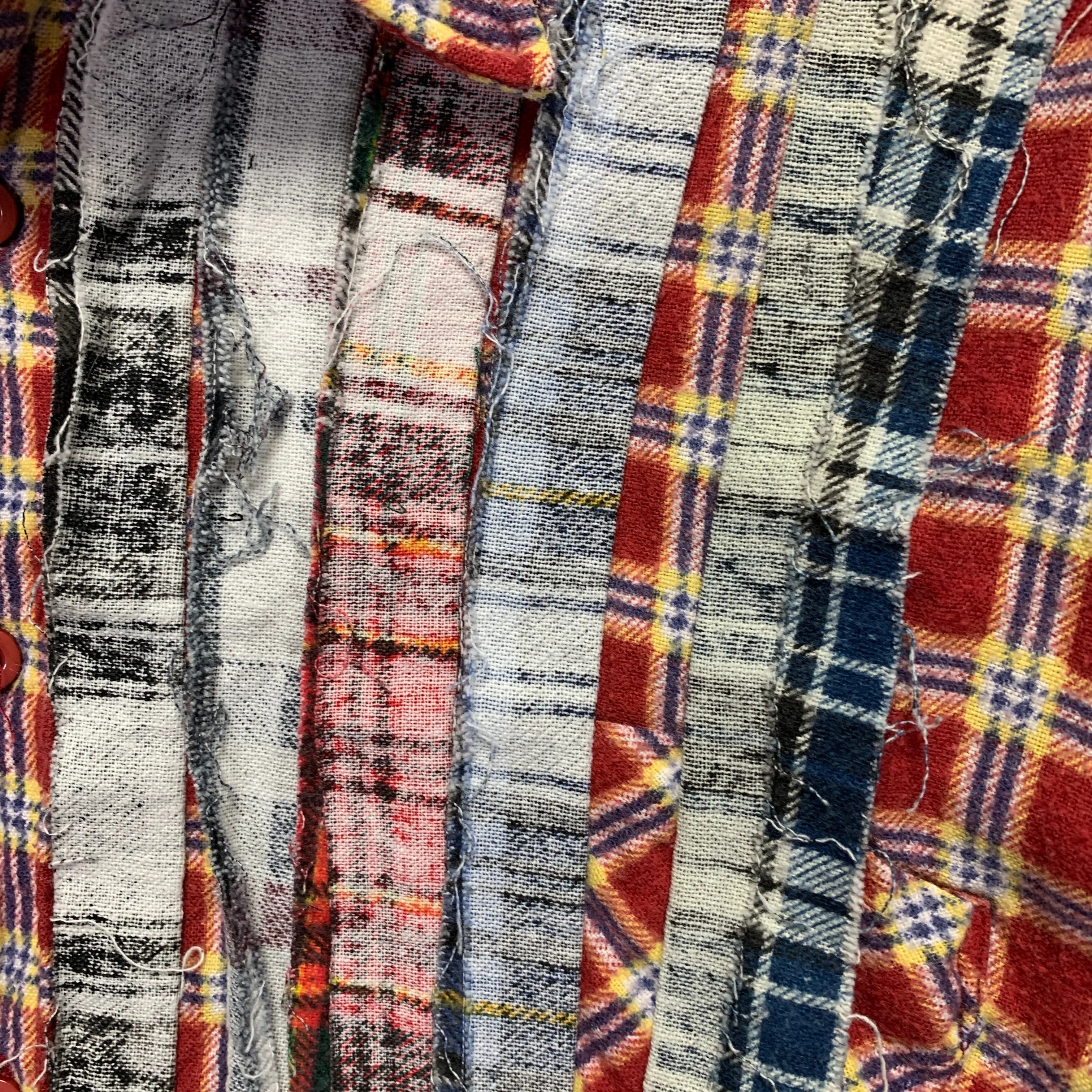 [S] Needles Rebuild Ribbon Cut Flannel Shirt