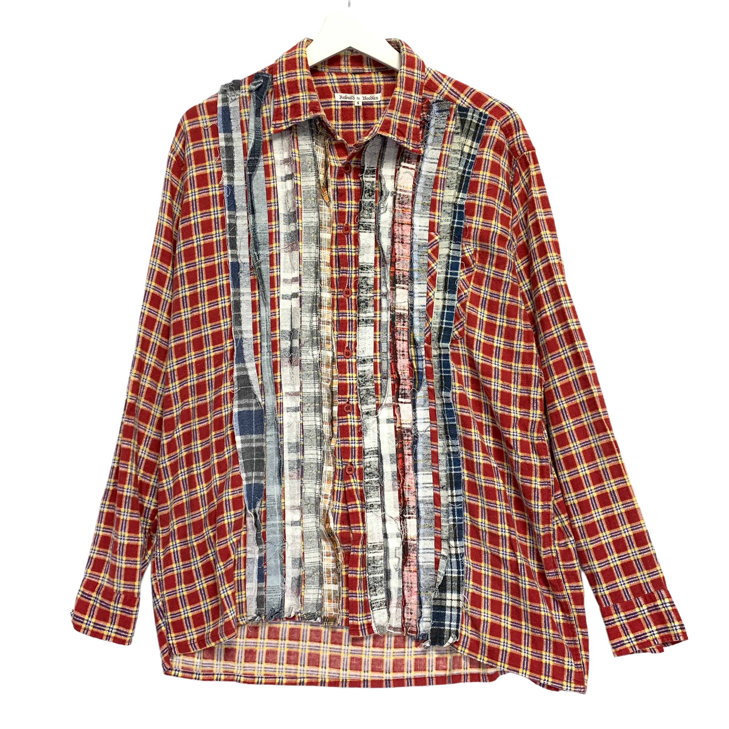 [S] Needles Rebuild Ribbon Cut Flannel Shirt