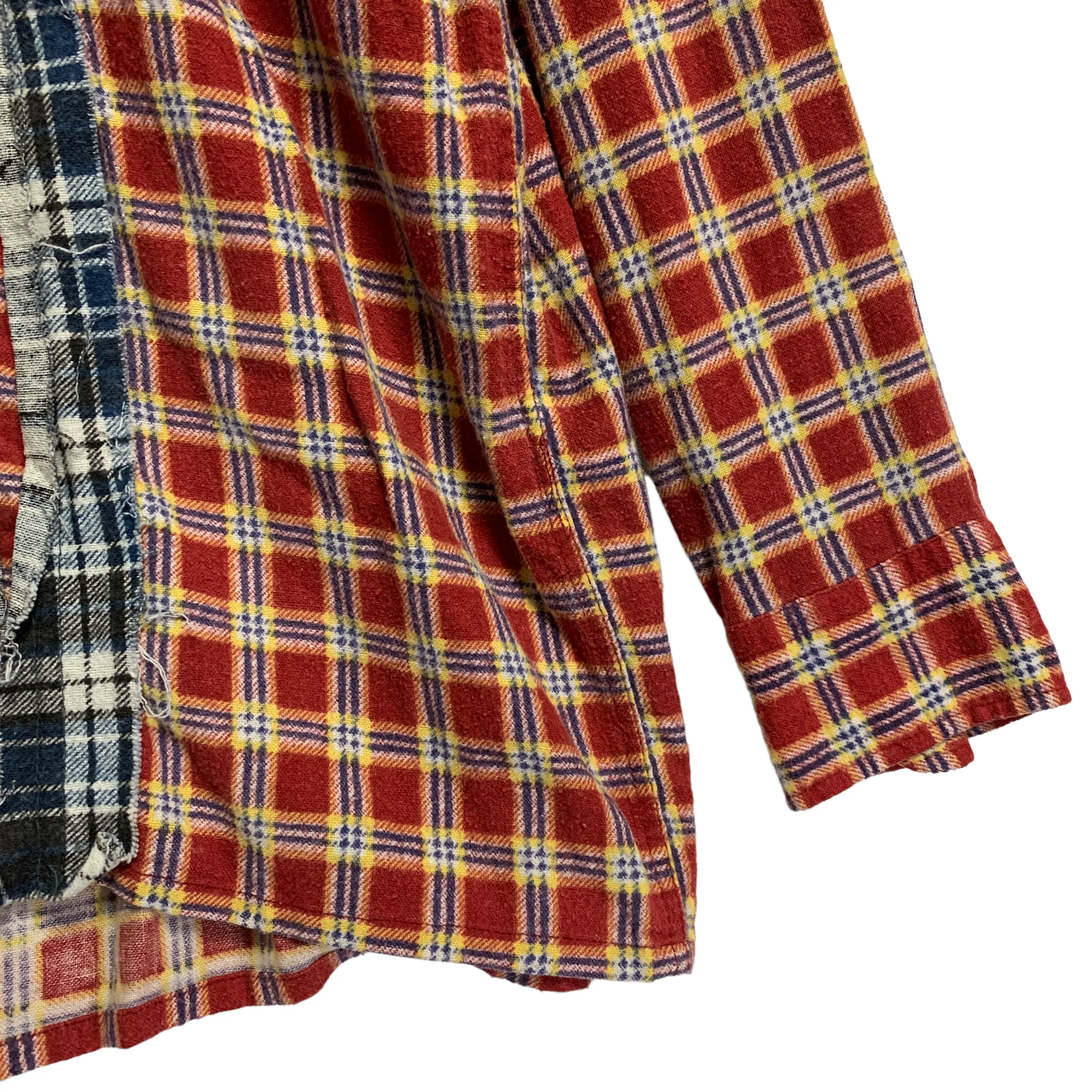 [S] Needles Rebuild Ribbon Cut Flannel Shirt
