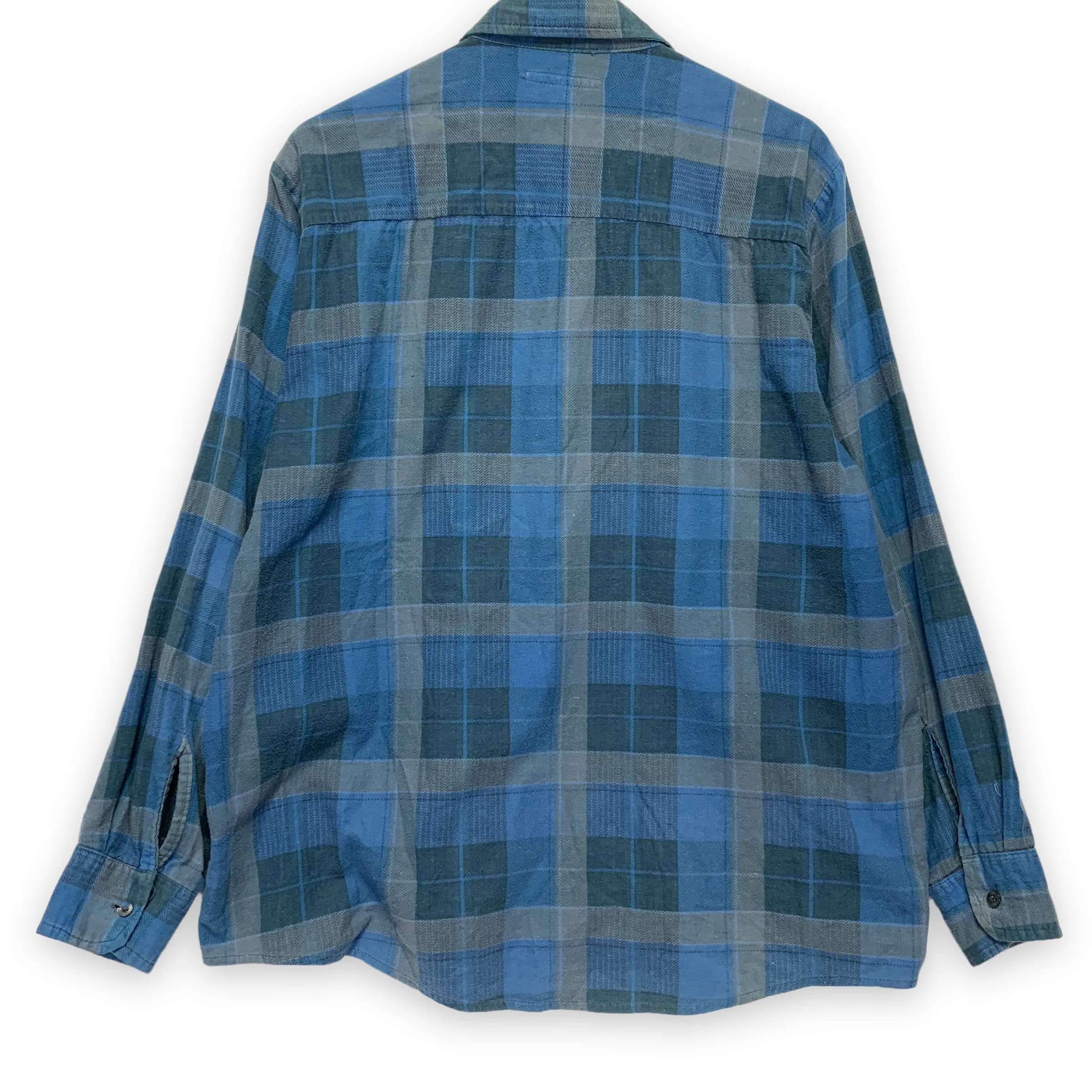 [S] Needles Rebuild Ribbon Cut Oversized Flannel Shirt