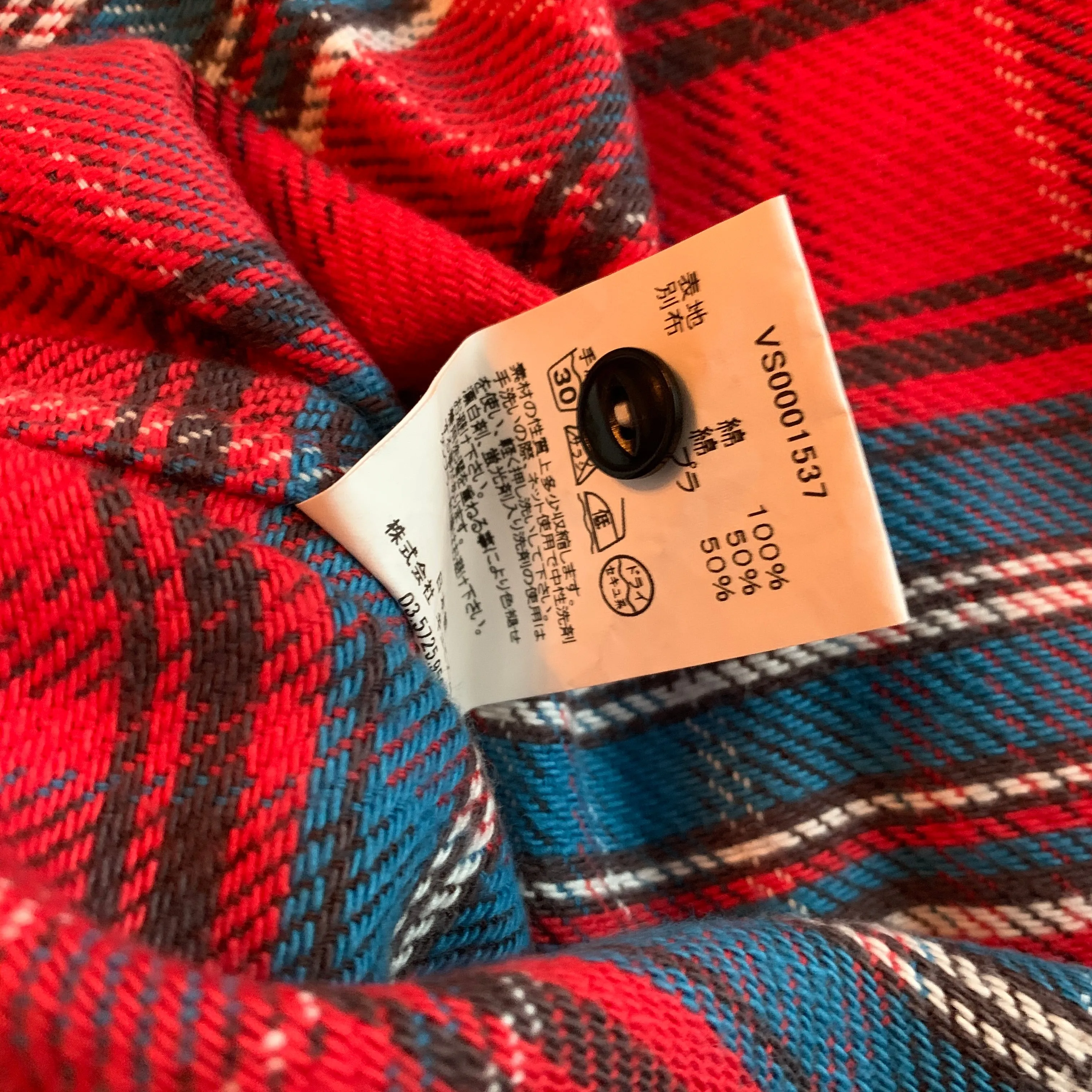 [S] Visvim Black Elk Flannel LS Shirt Red