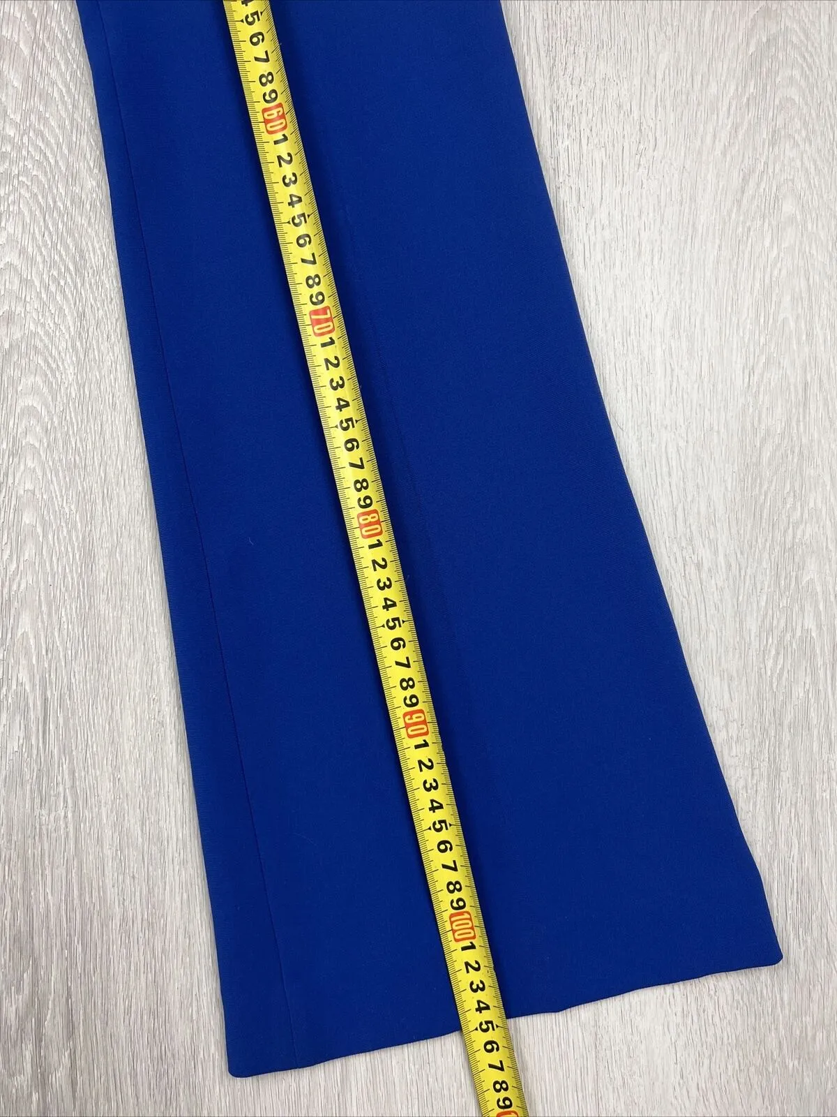 SABA Womens Blue Flared Dress Pants Size 8