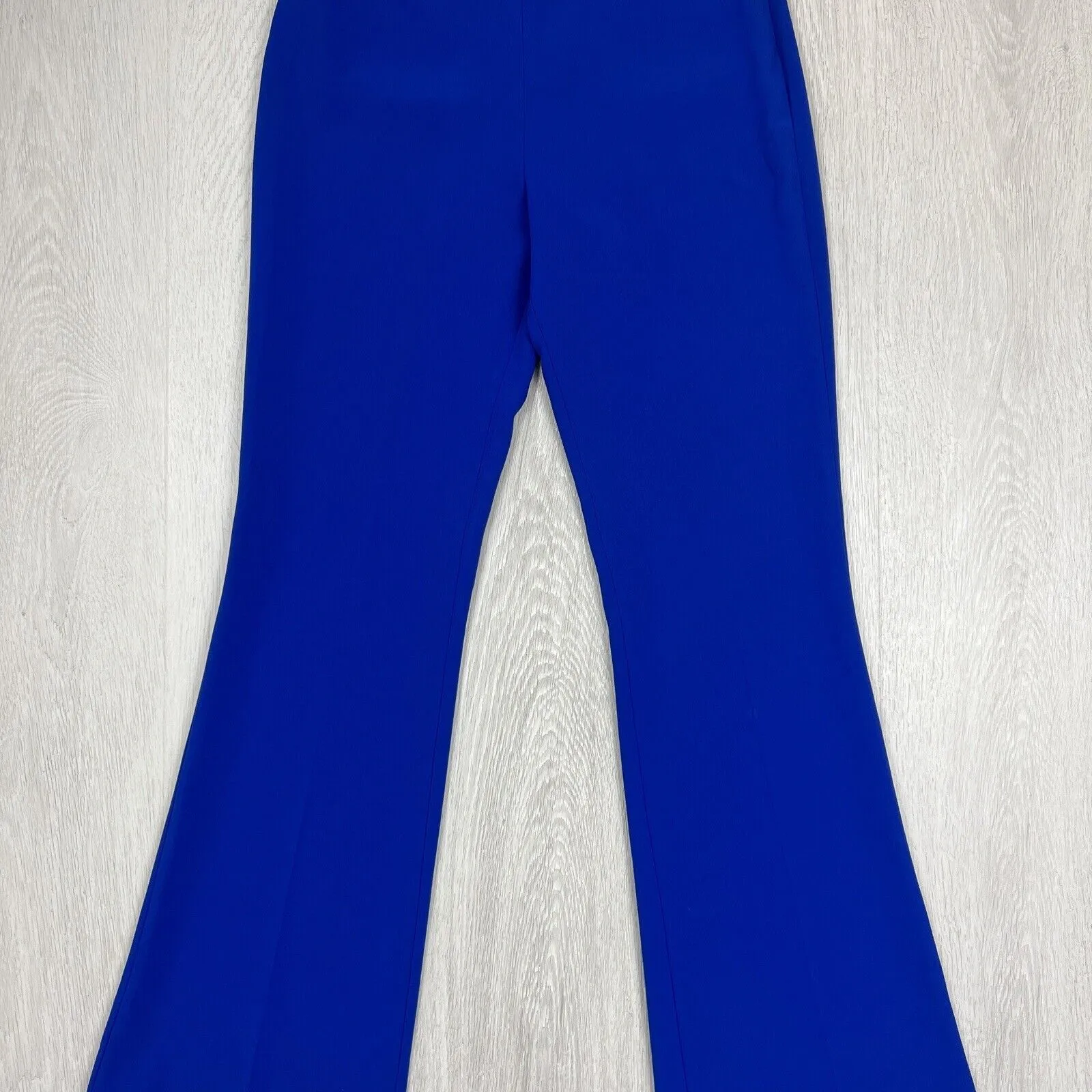SABA Womens Blue Flared Dress Pants Size 8