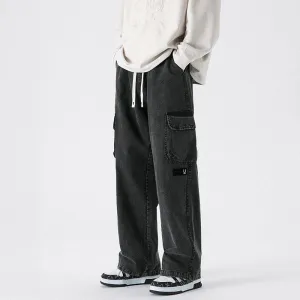 Safari Style Techwear Men Cargo Pants