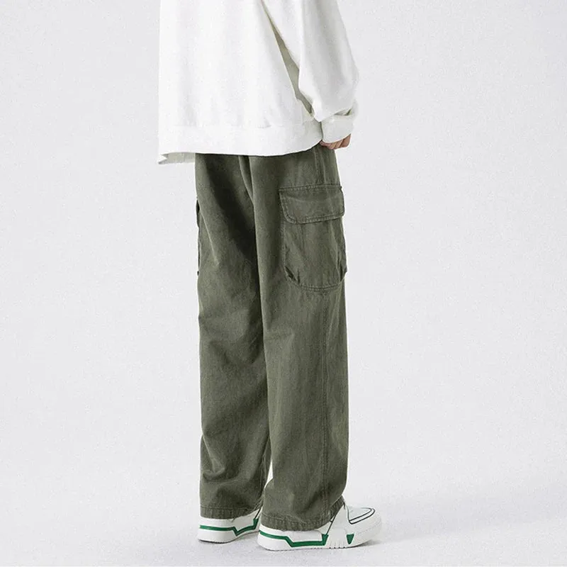 Safari Style Techwear Men Cargo Pants