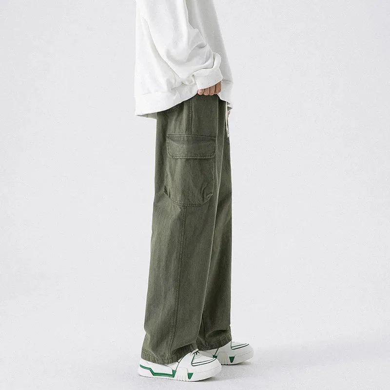 Safari Style Techwear Men Cargo Pants