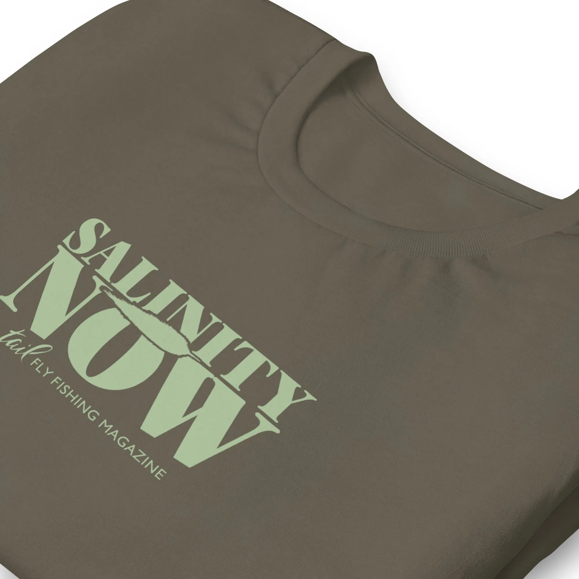 Salinity Now - Lt olive graphic SS
