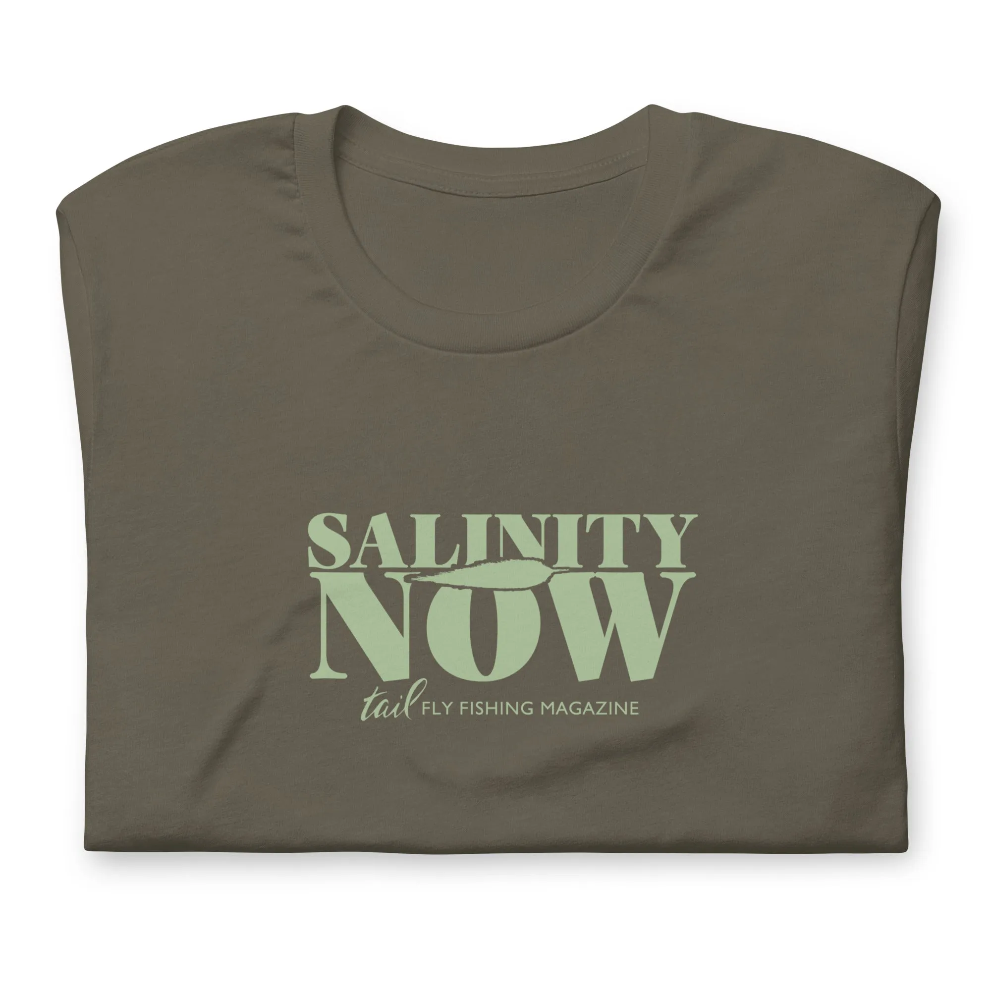Salinity Now - Lt olive graphic SS