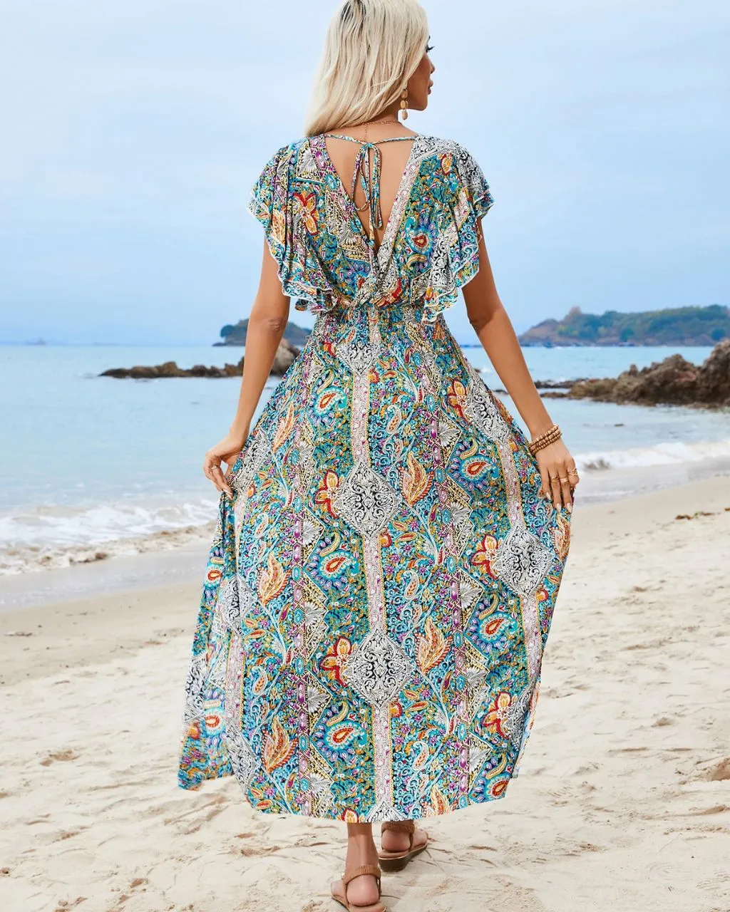 Sarah Bohemian-inspired Maxi Dress - LAST ONE