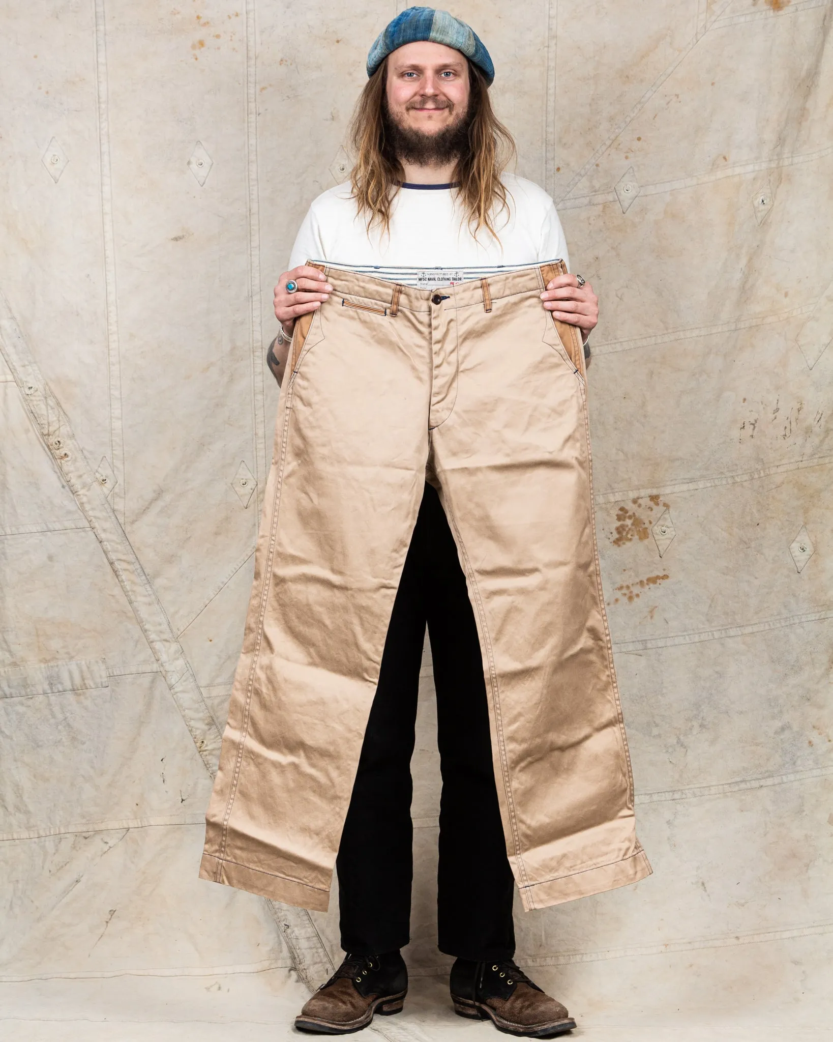Second Hand Mister Freedom Naval Khaki Chinos W 36