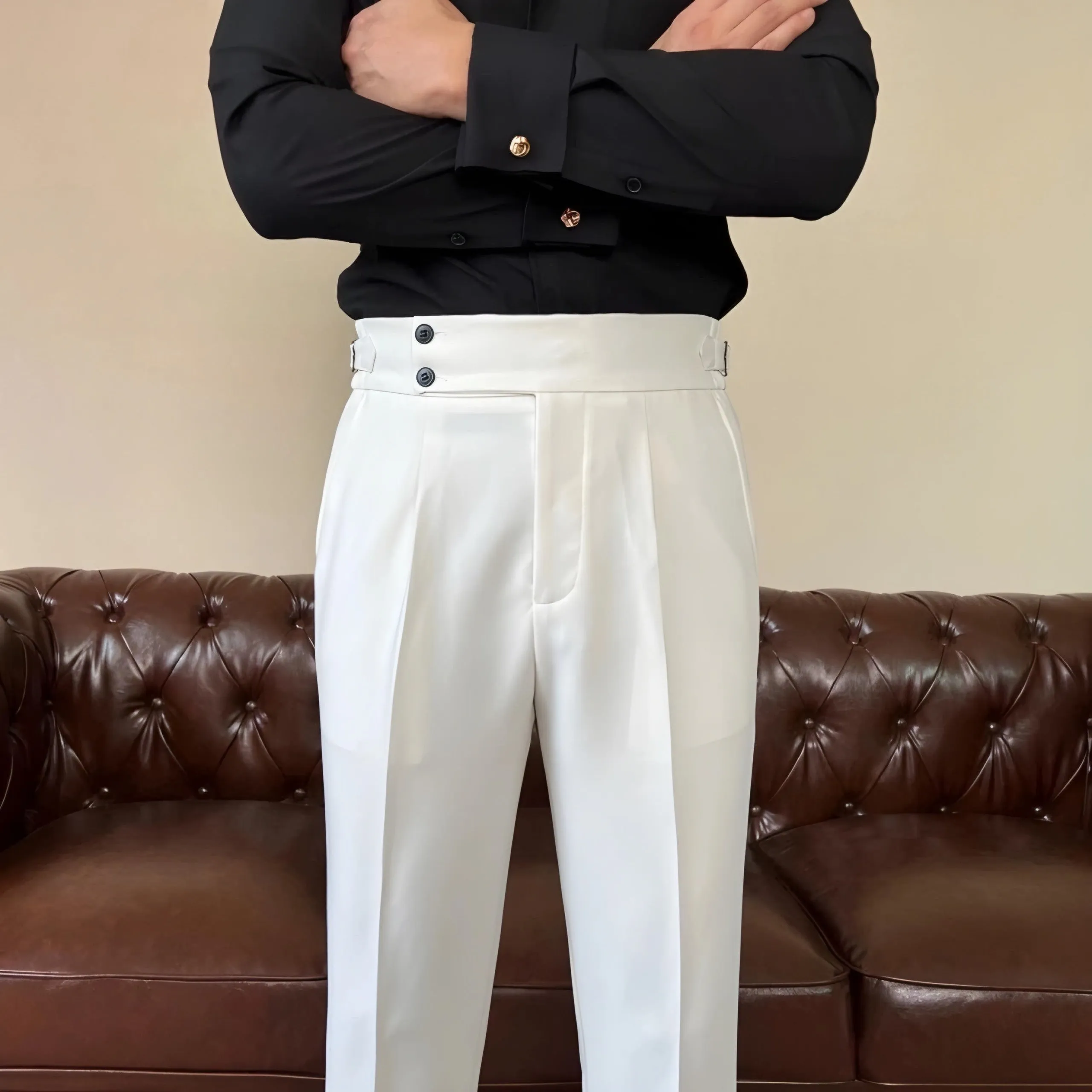 Sidetab Elastic Trousers
