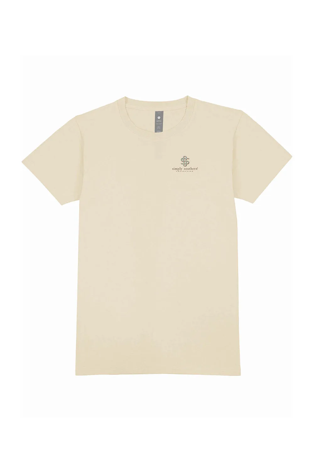 Simply Southern Good Energy T-Shirt for Women in Off White | SS-GOOD-WISP