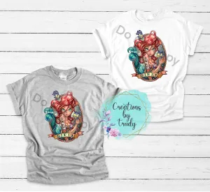 Siren, tattooed mermaid- T SHIRT