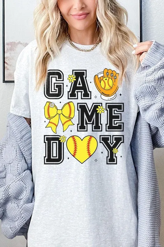 Softball Game Day Graphic Heavy Cotton Tee
