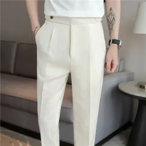 Sommerliche Herren Baumwoll-Leinen Hosen