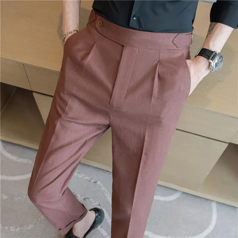 Sommerliche Herren Baumwoll-Leinen Hosen