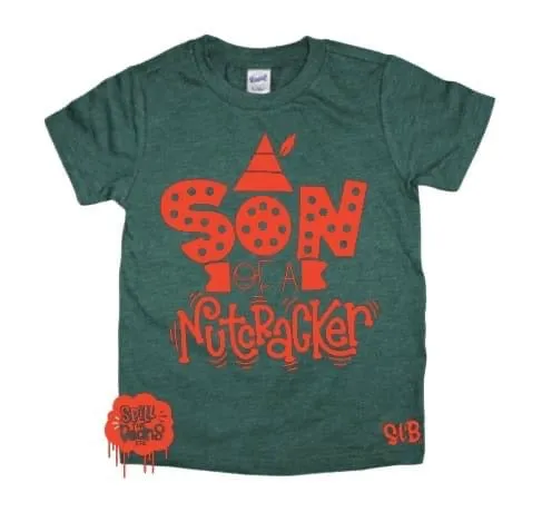 Son of a Nutcracker Kids Christmas Tee