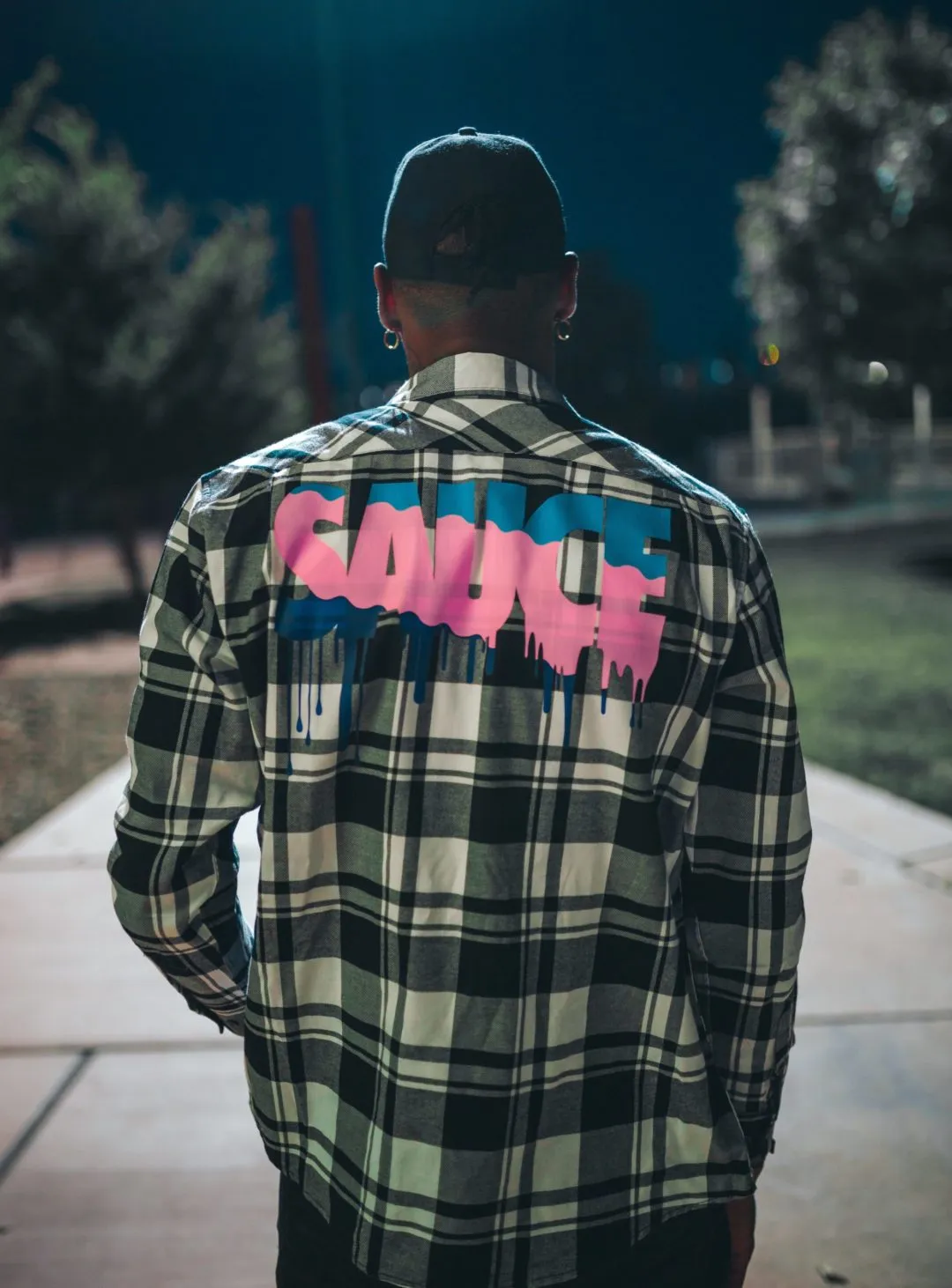 South Beach Sauce | White/Black Flannel Shirt