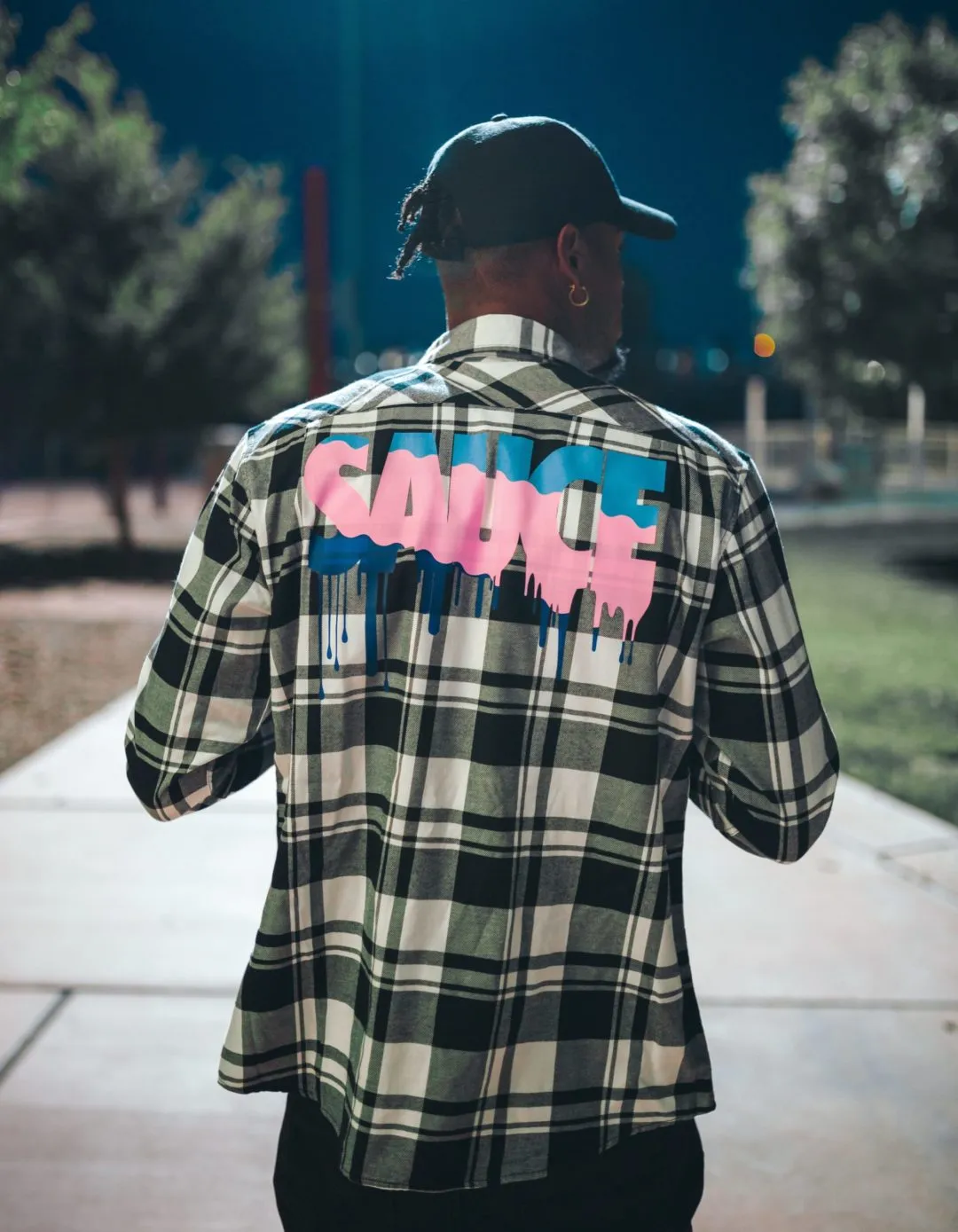 South Beach Sauce | White/Black Flannel Shirt