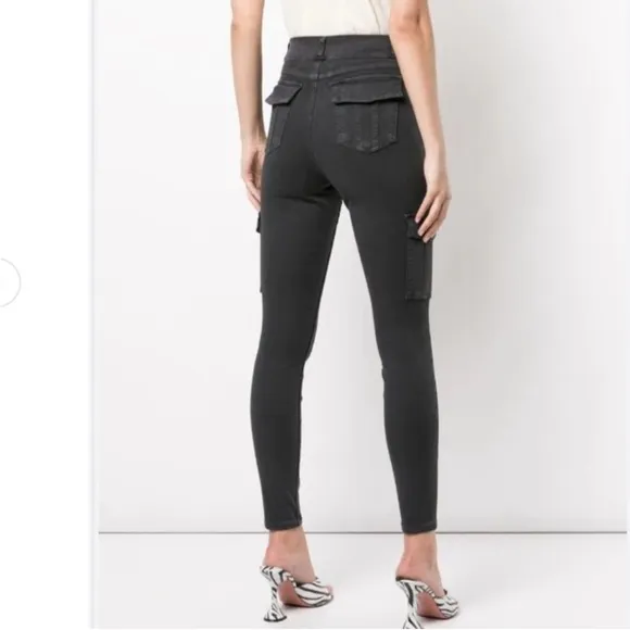 Spanx Stretch Twill Ankle Cargo Pants Size Small
