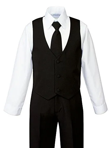 Spring Notion Boys' Formal Black Suit Set, Size 8