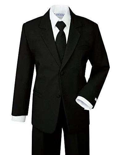 Spring Notion Boys' Formal Black Suit Set, Size 8