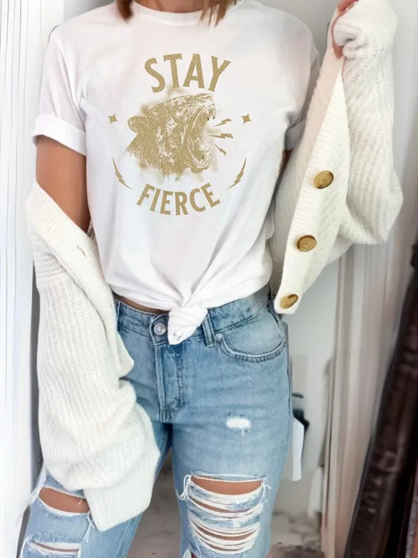 Stay Fierce Tiger Graphic Tee
