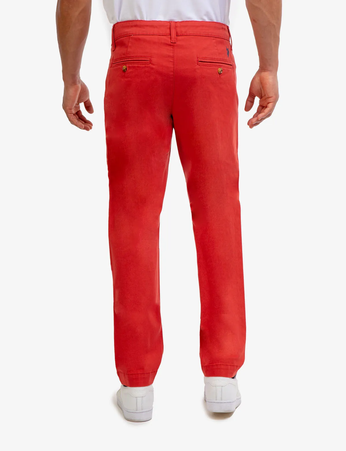 STRAIGHT TWILL CHINO PANTS