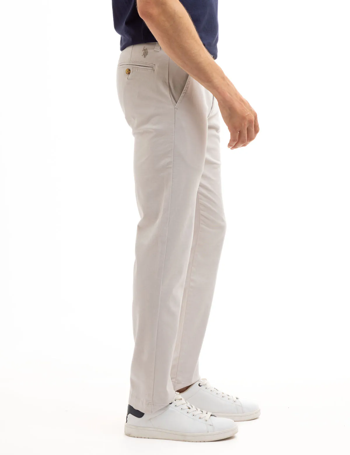 STRAIGHT TWILL CHINO PANTS