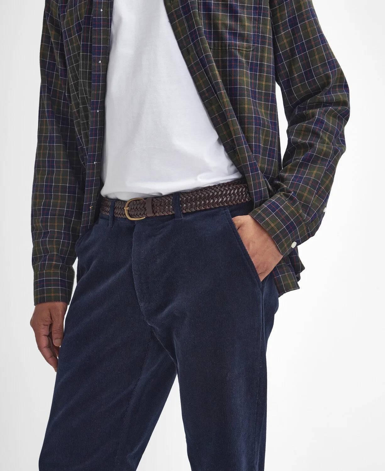 Stretch Cord Tailored Trousers