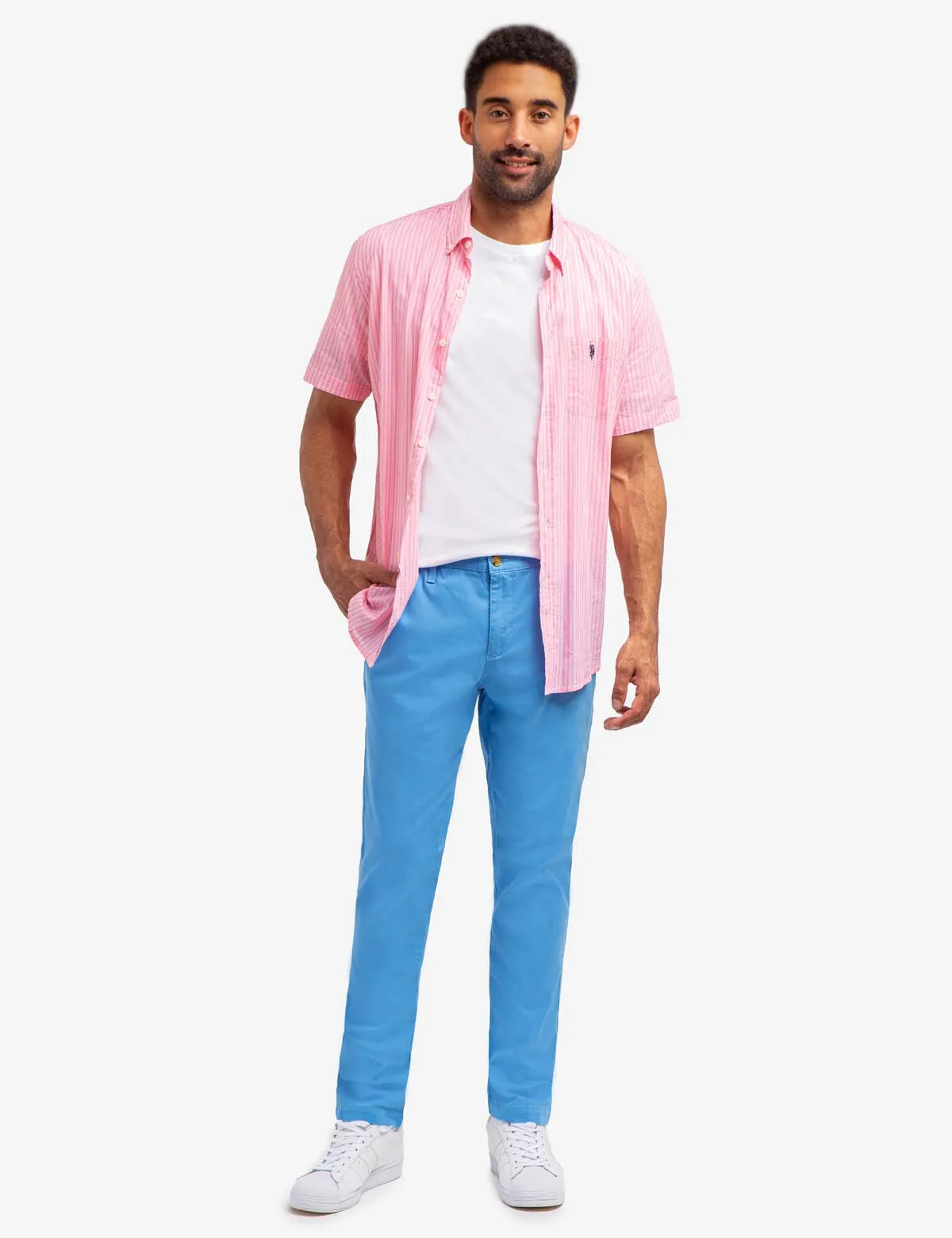 STRETCH SLIM CHINO PANTS