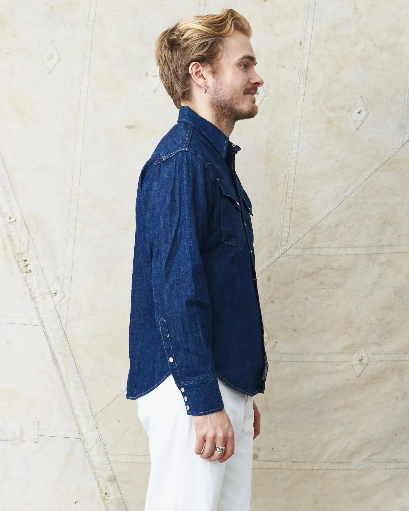 Sugar Cane & Co. Western Shirt Denim SC28190