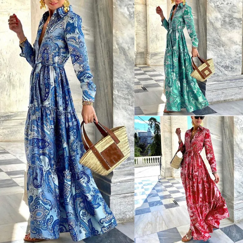 Summer Loose Boho Maxi Dress