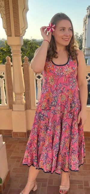 SUNDRESS  ,sleeveless Pink Life