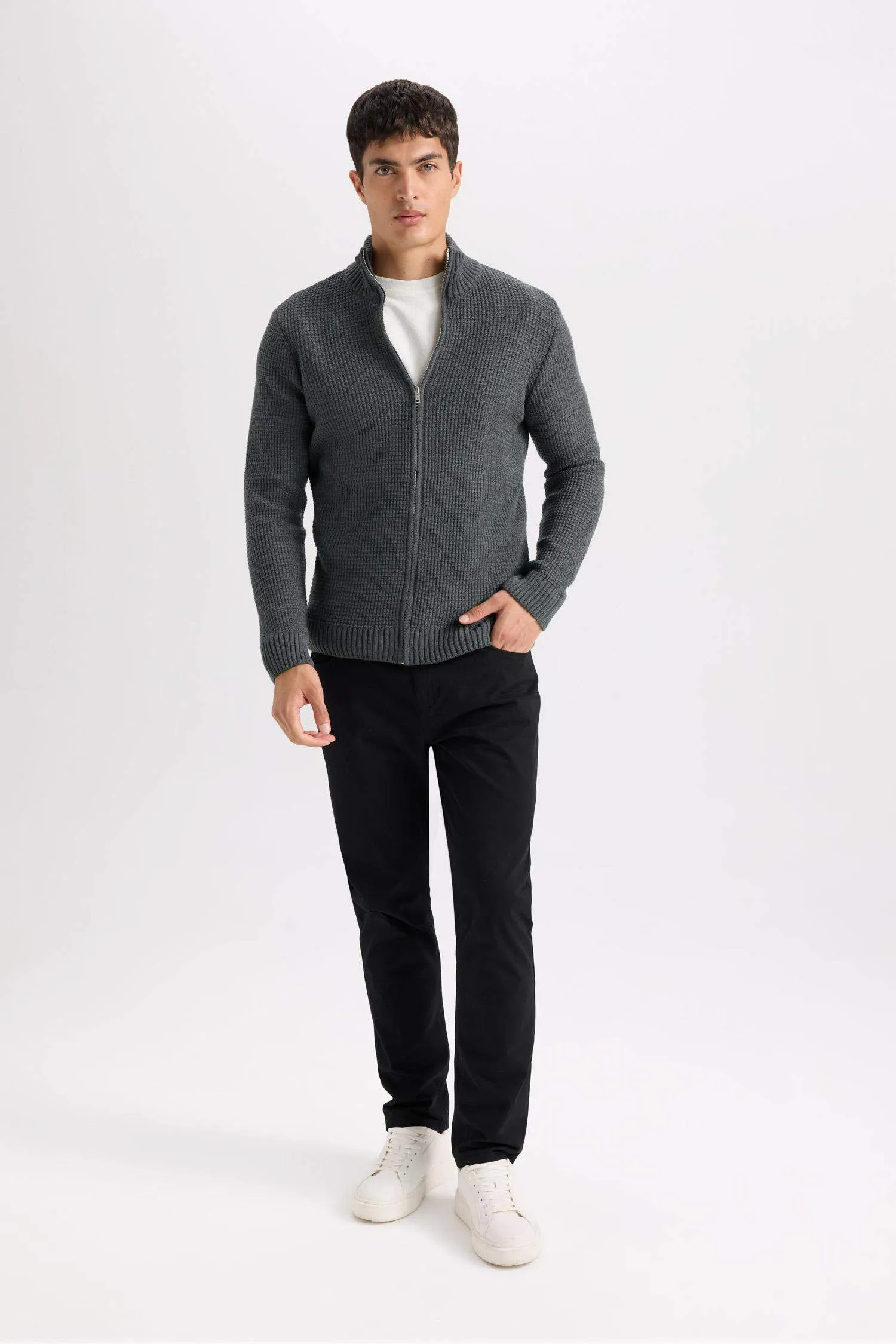 Super Skinny Hem Gabardine Chino Pants