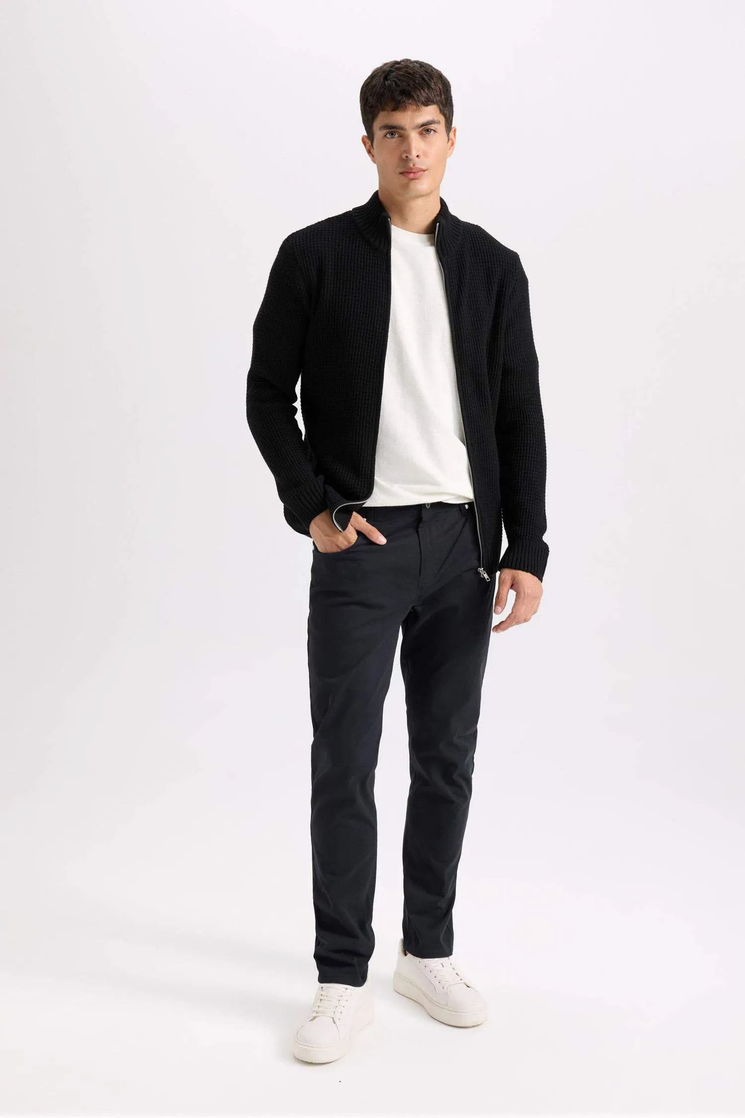 Super Skinny Hem Gabardine Chino Pants