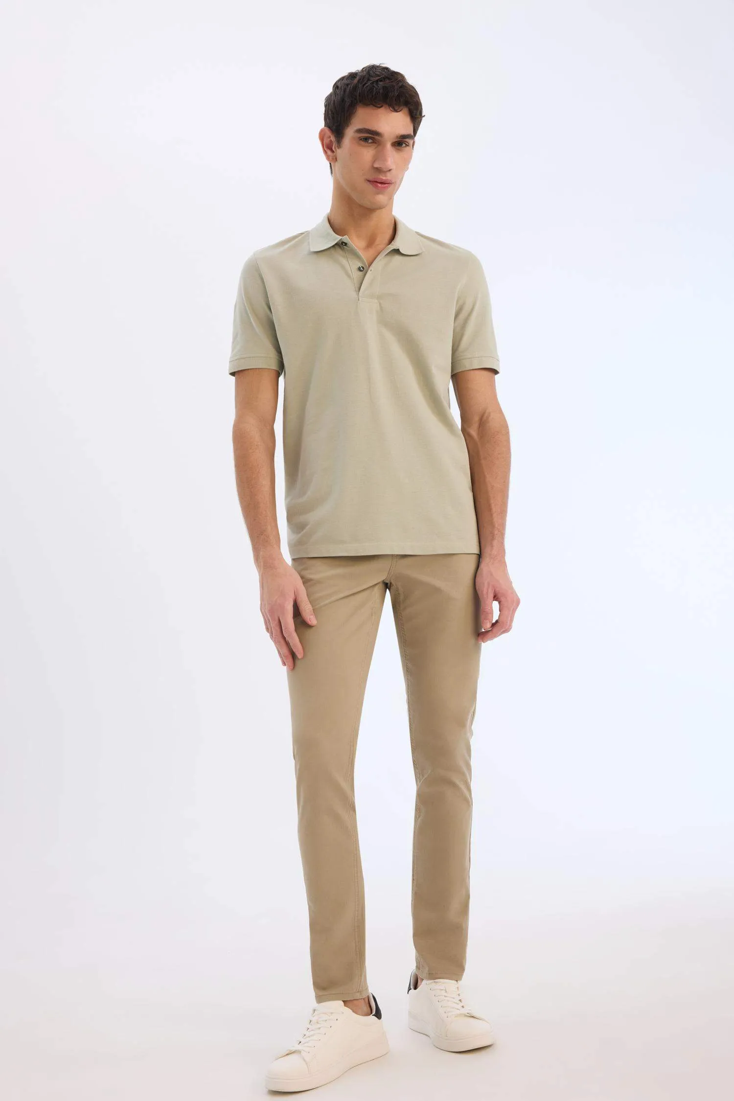Super Skinny Hem Gabardine Chino Pants