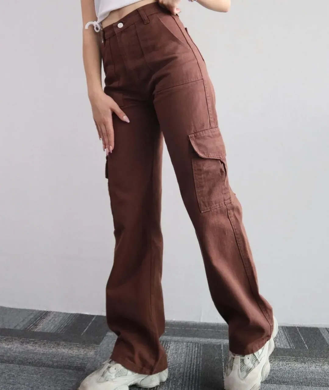 Symphony High-Rise Wide Leg Cargo Pants