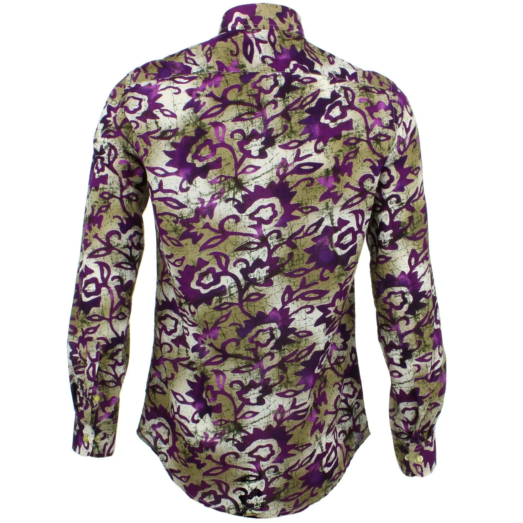 Tailored Fit Long Sleeve Shirt - Floral Blend