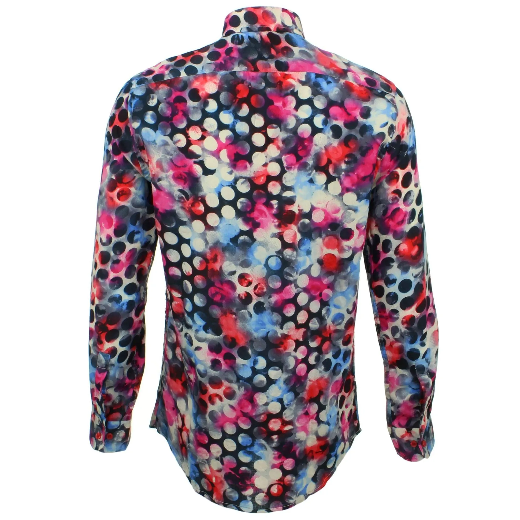 Tailored Fit Long Sleeve Shirt - Nebula Dots