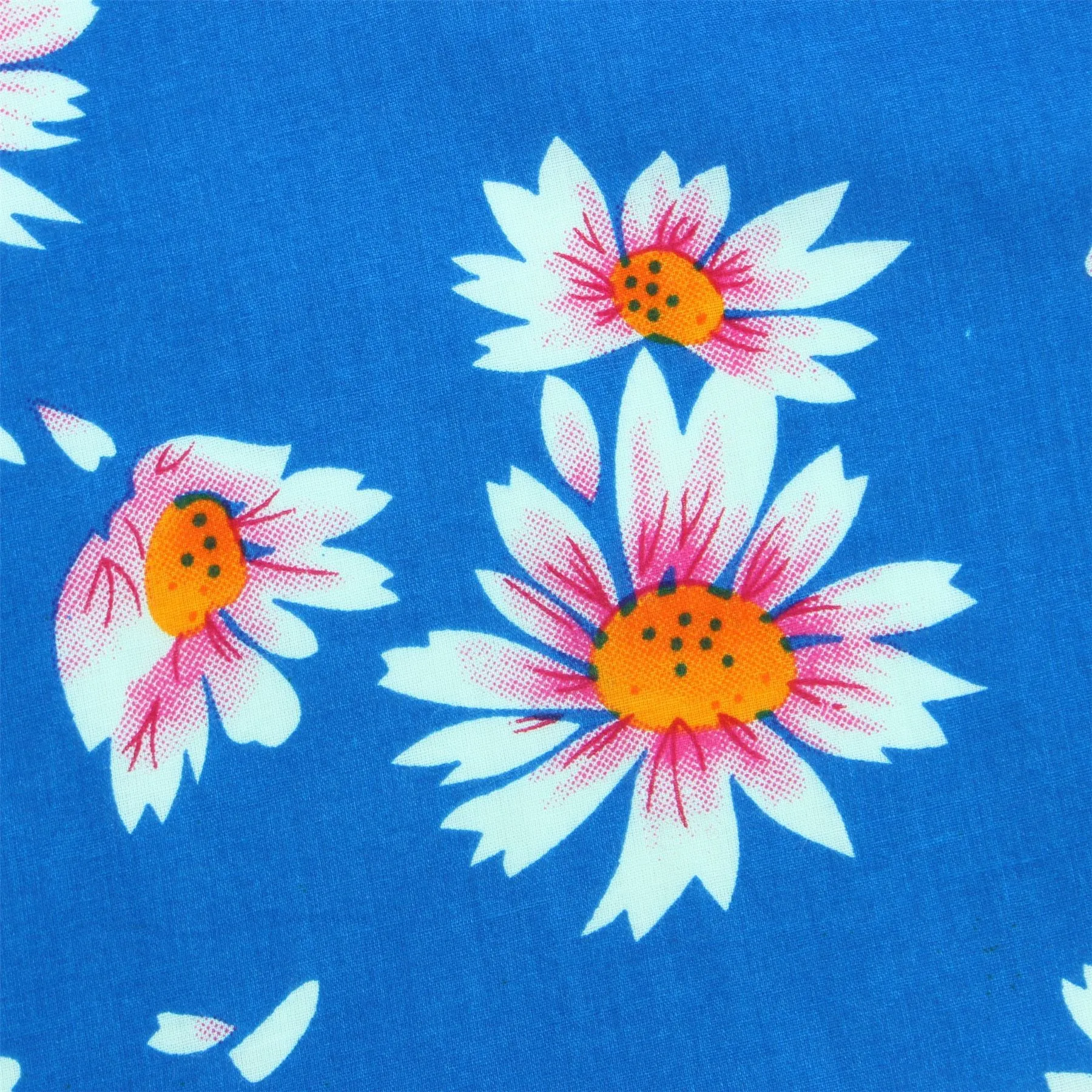 Tailored Fit Long Sleeve Shirt - Sky Daisies