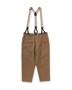 Taper chino overall pants
