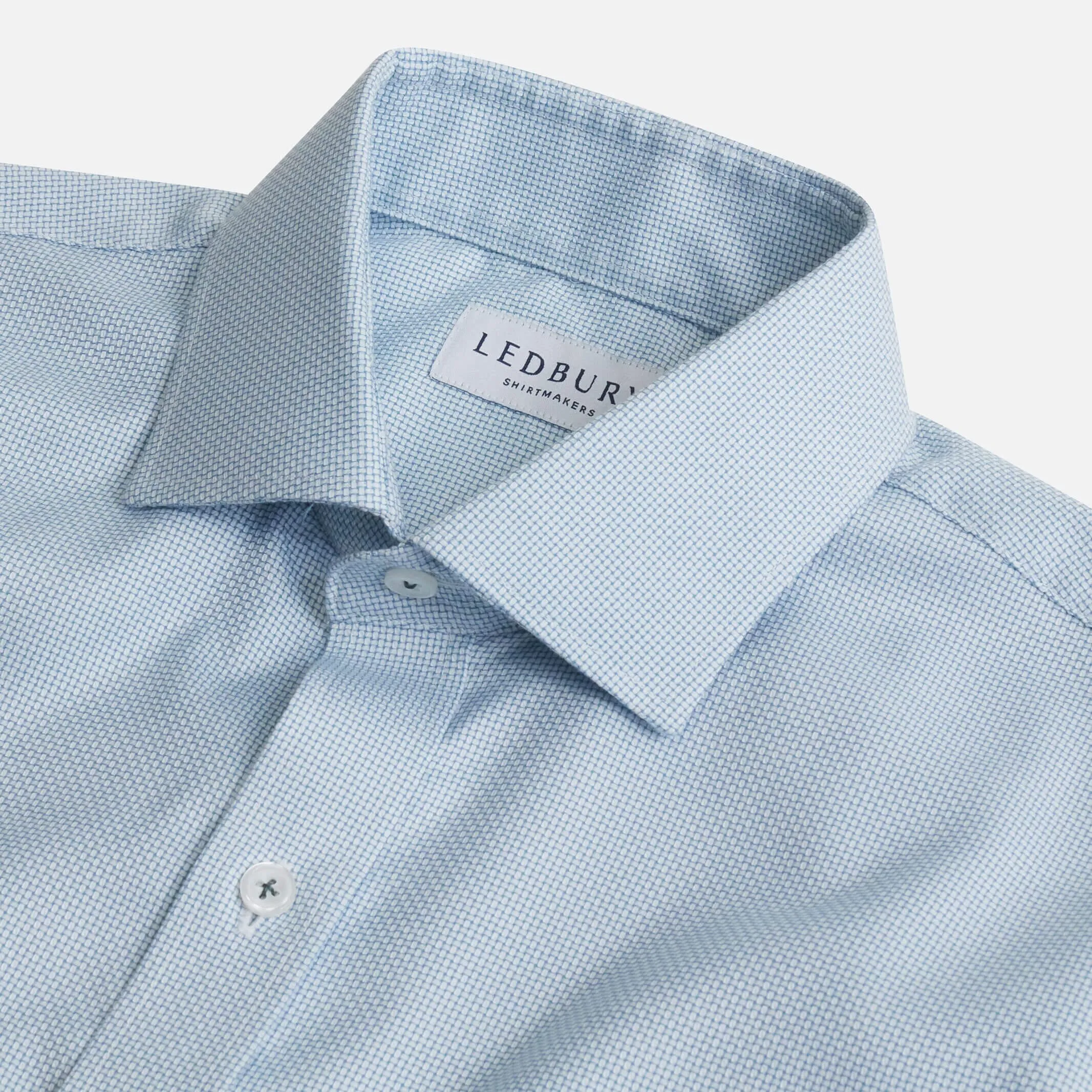 The Aqua Green Alston Non Iron Dobby Custom Shirt