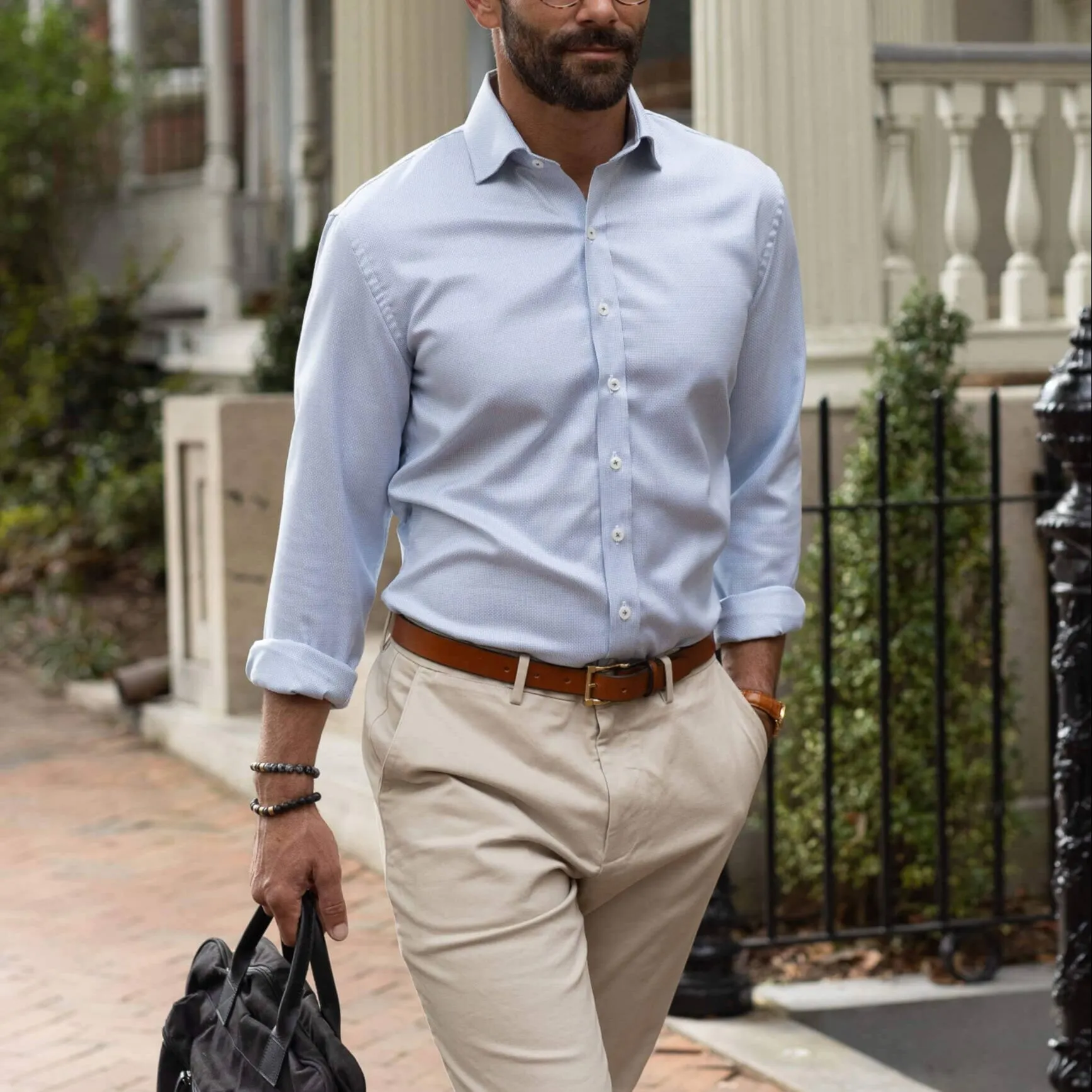 The Aqua Green Alston Non Iron Dobby Custom Shirt