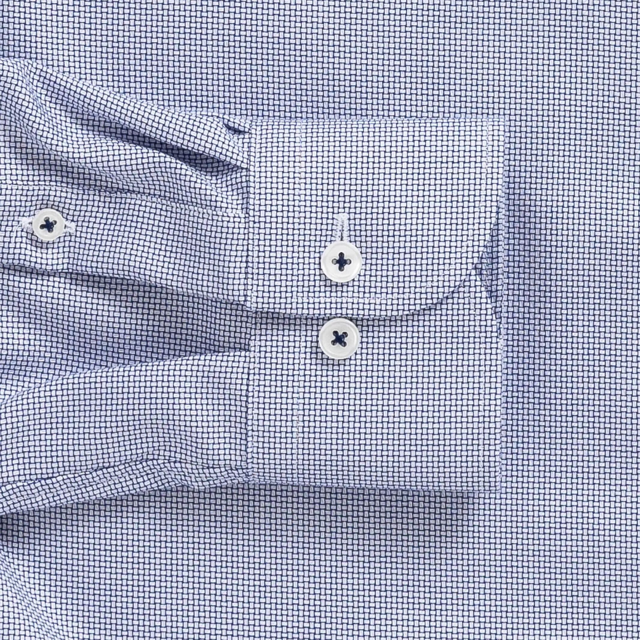 The Blue Alston Non Iron Dobby Custom Shirt